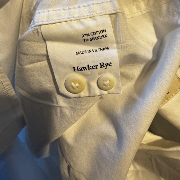 NWT Hawker Rye white button down XL - Picture 5 of 7